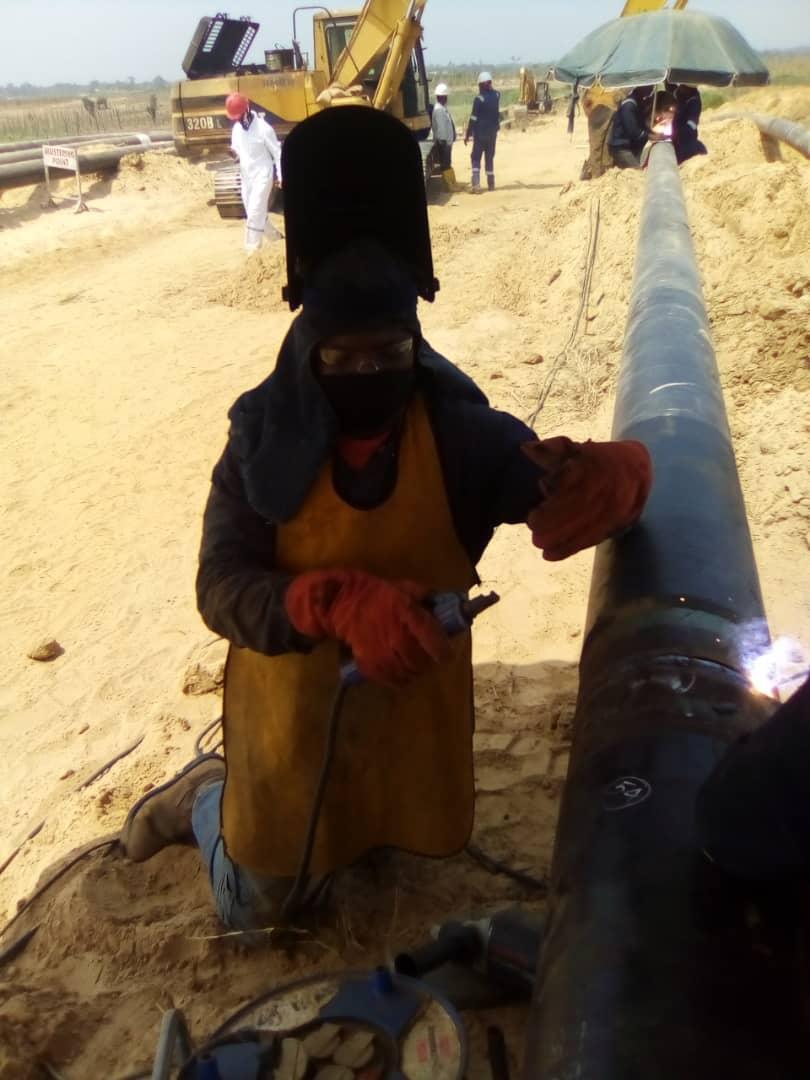 Inspection of a completed field weld