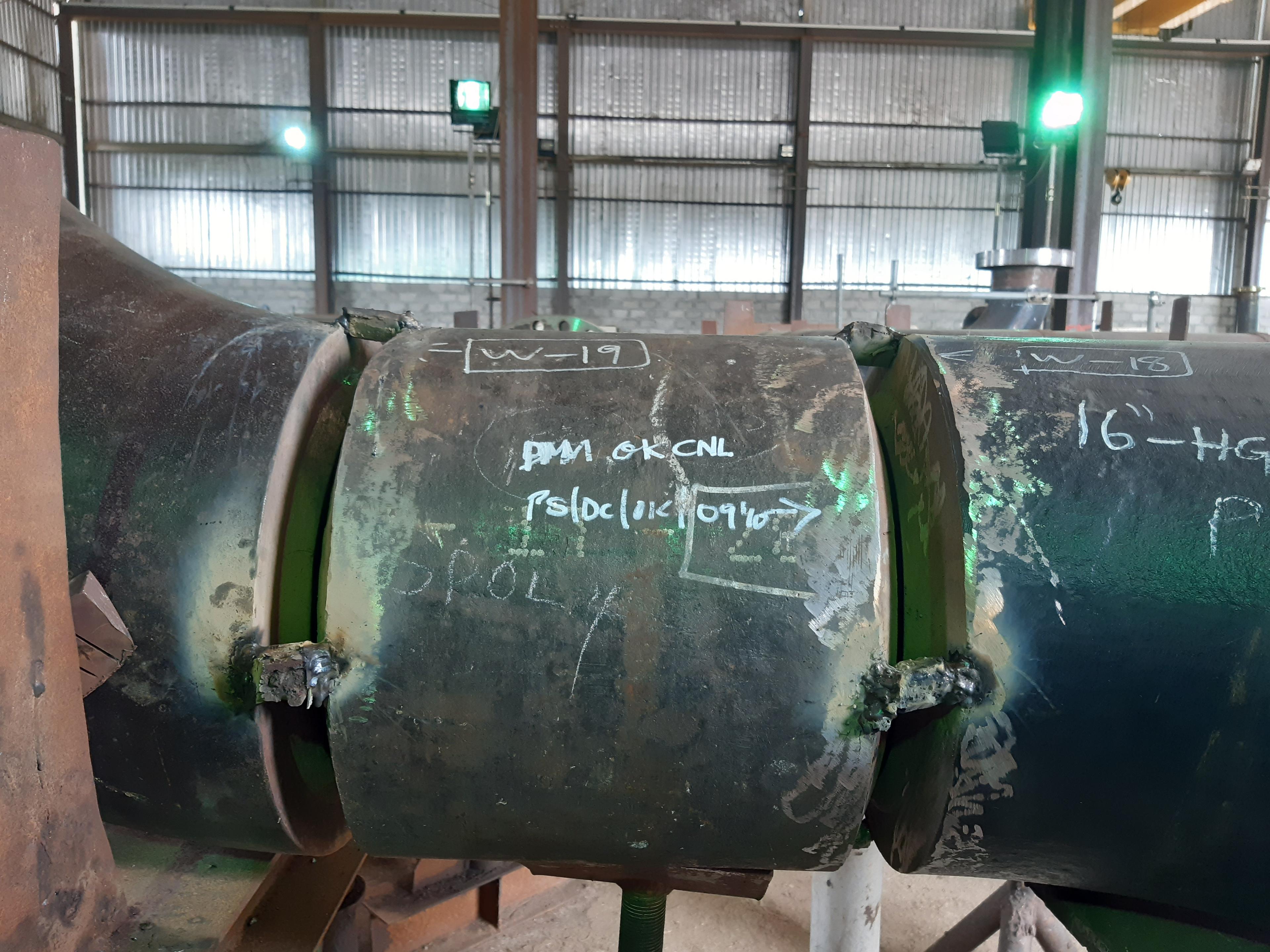 Pipe spool fit-up and weld marking