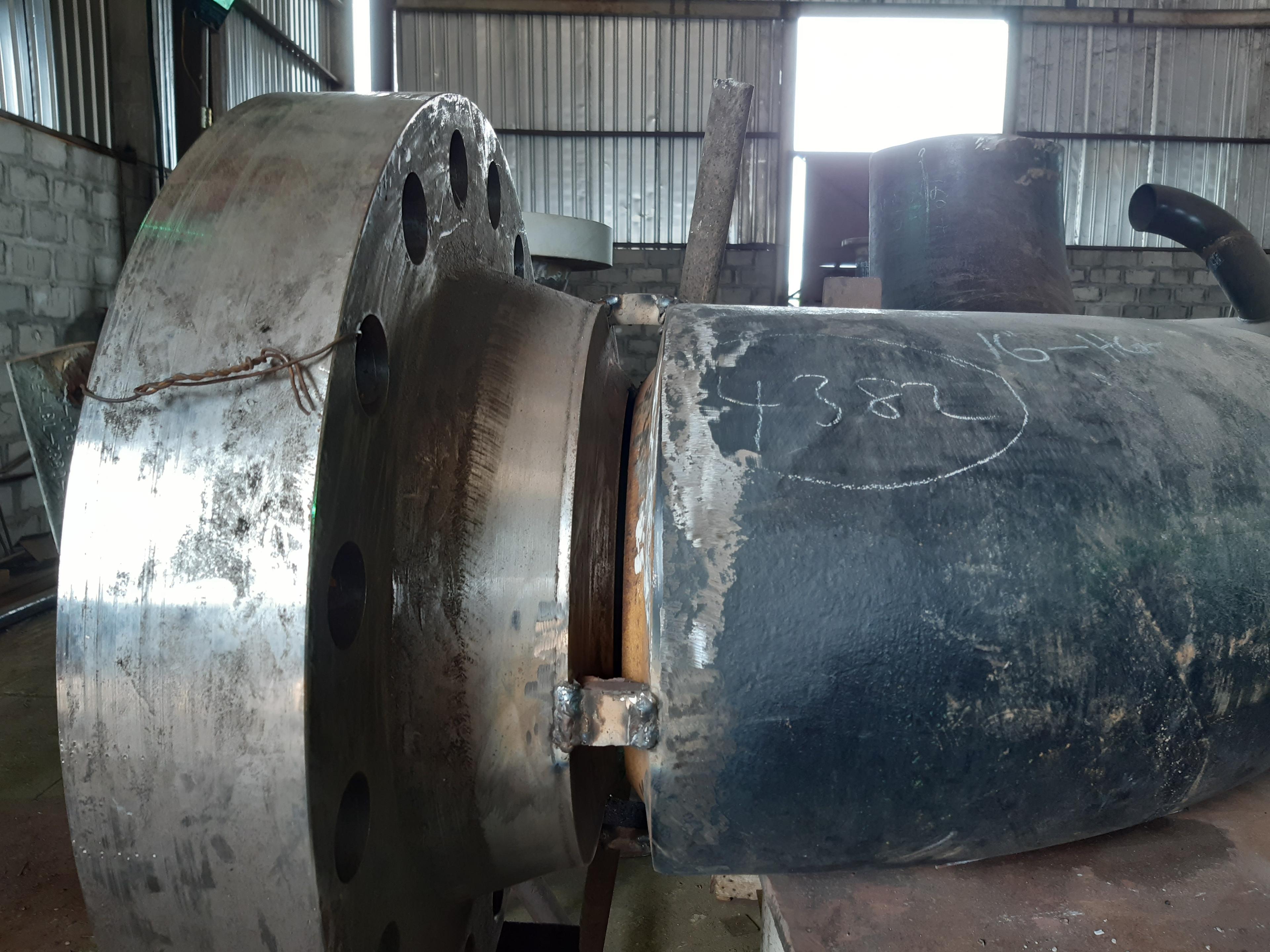 Materials and pipe stock in the workshop